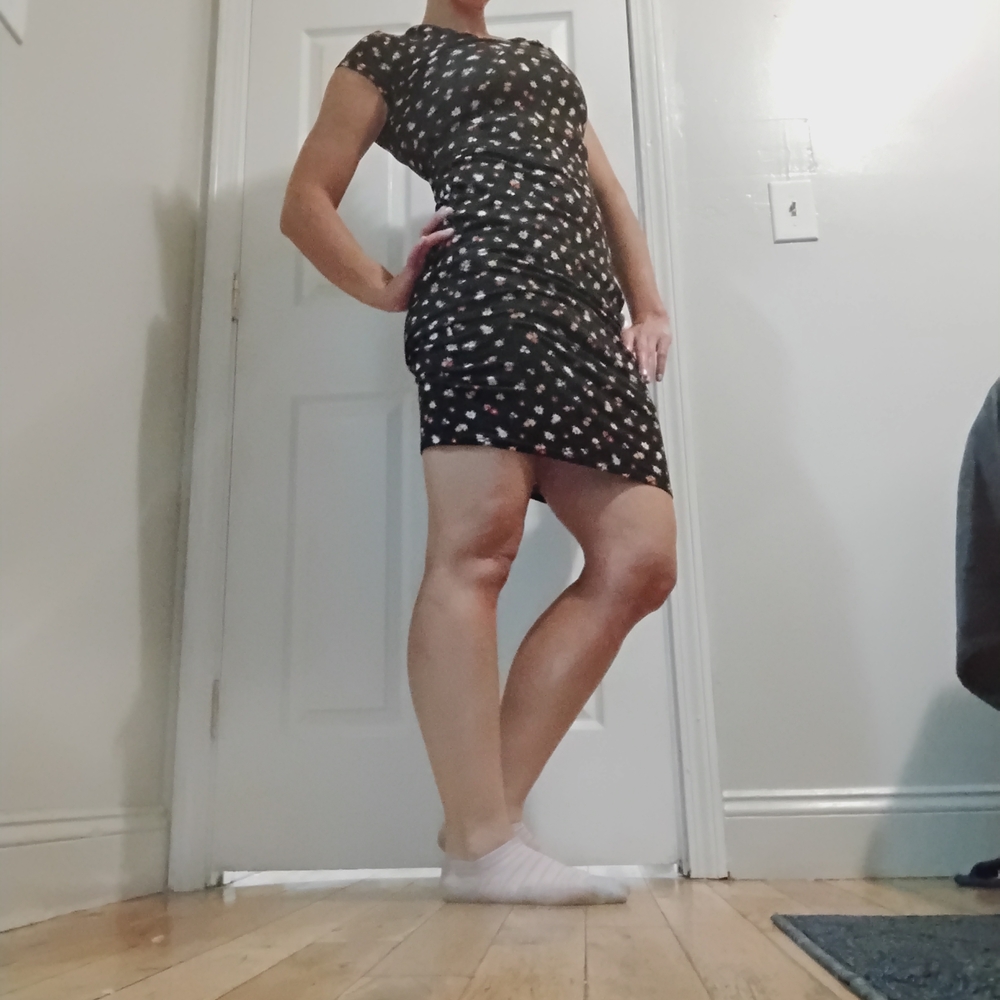 Jessica Simpson Floral Black Dress